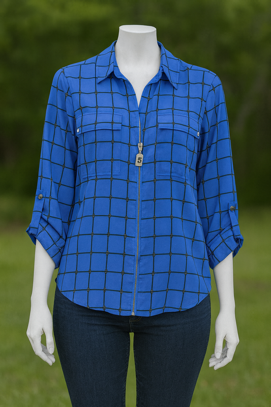 Michael Kors, silk blouse, women, size L