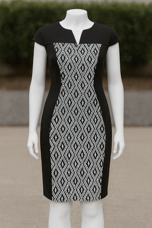 Connected apparel, size 12, Women, black dress, excellent condition.