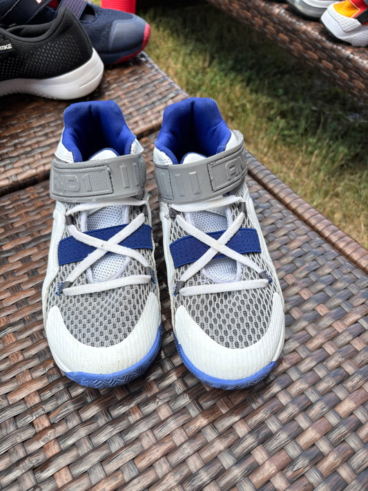 AND1 Boys’ High-Top Sneakers Size 6 Kids Sneakers - Blue & White, Comfortable and Durable