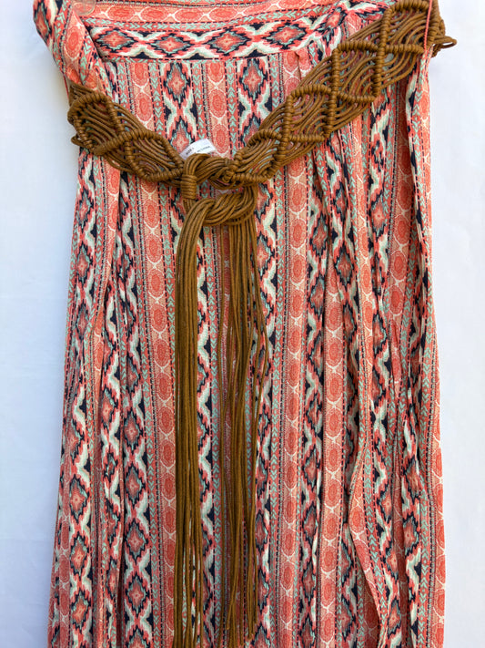 multicolor, graphic boho skirts, size L