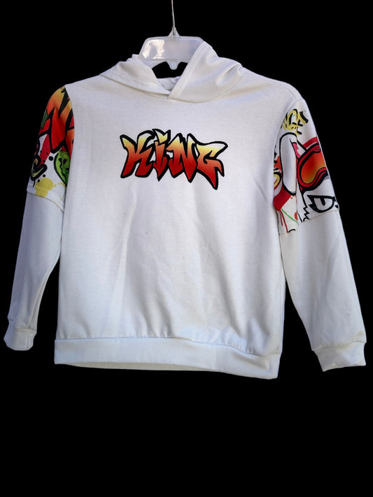 SHEIN graphic hooded sweater, boys, size 10, excellent condition