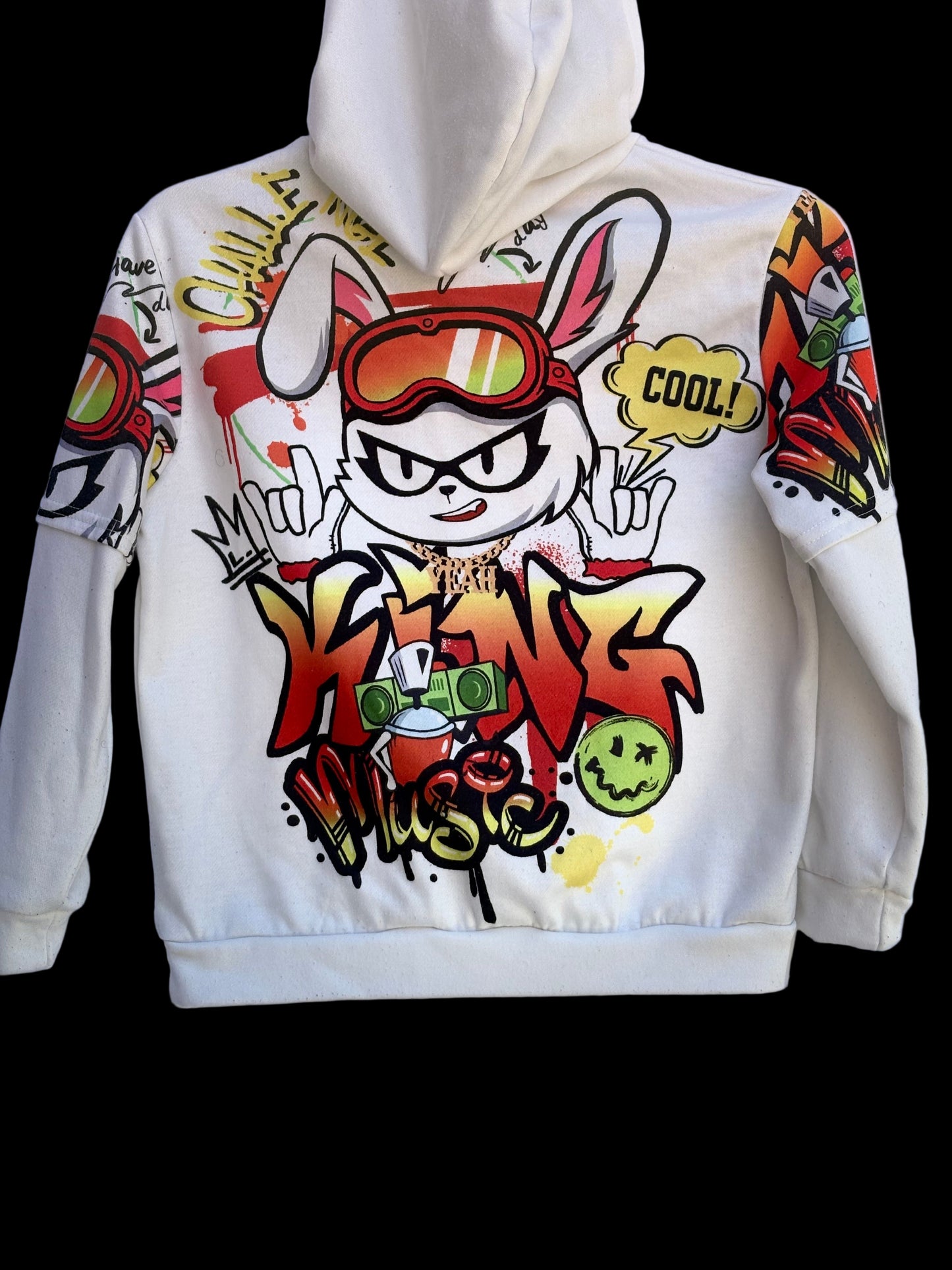 SHEIN graphic hooded sweater, boys, size 10, excellent condition