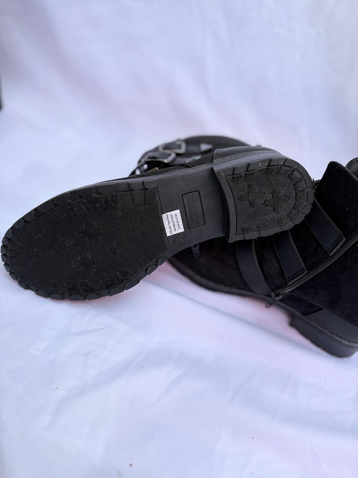 Justice, girls size 8, black, good condition