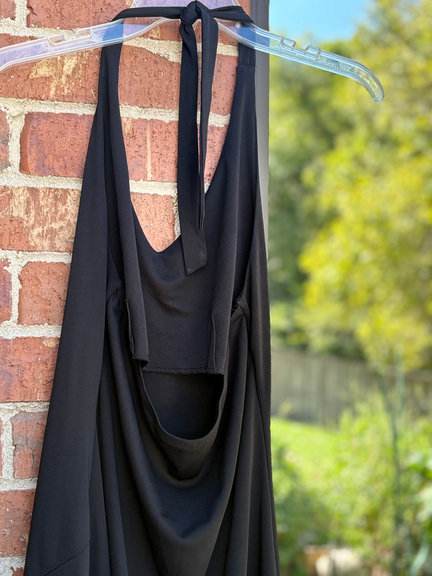 NYC active, open back, dress, teens/women, size M, Black, gentle worn.