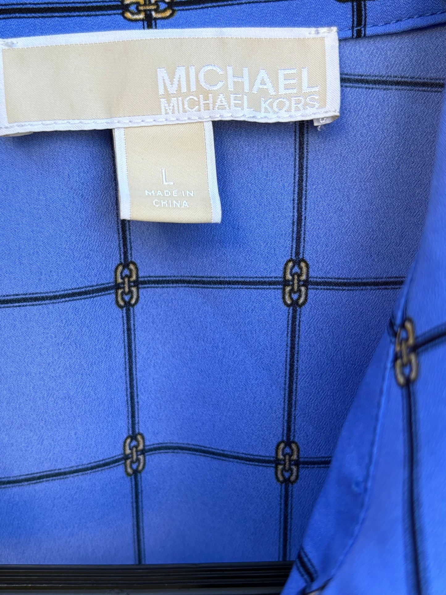 Michael Kors, silk blouse, women, size L
