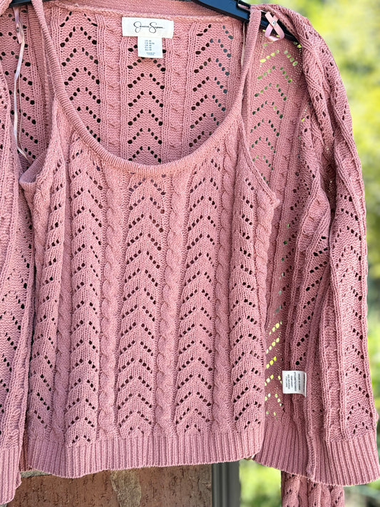 Jessica Simpson knit sweater set, M, teens