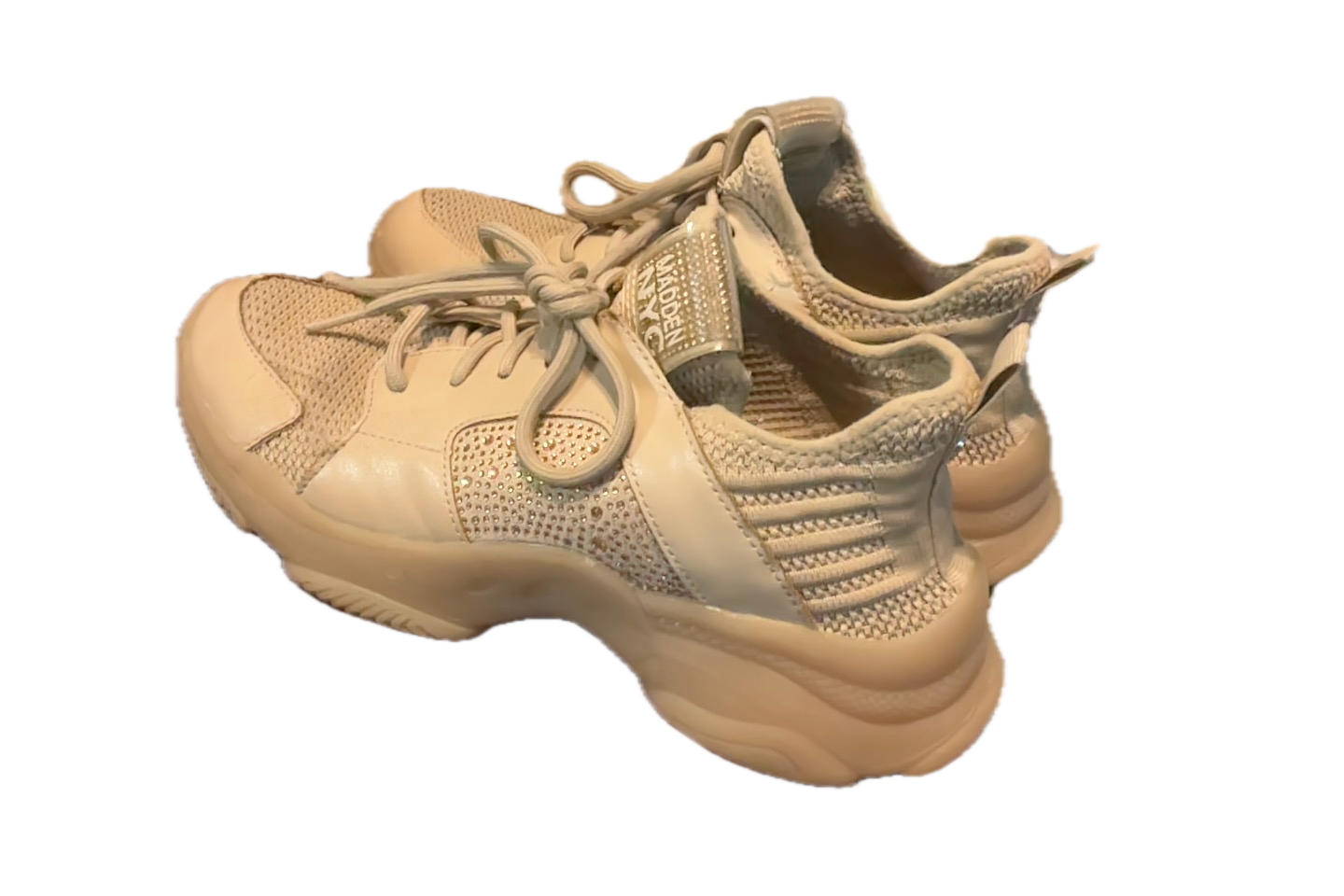 Madden Girl Women's Comfortable Stylish Shoes Size 7.5 Tan - Pre-Owned, Great Condition