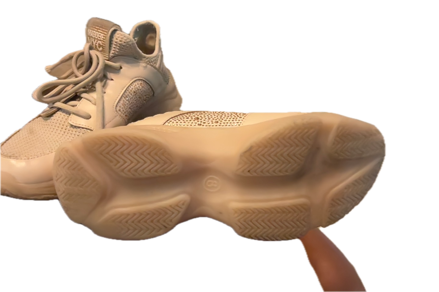 Madden Girl Women's Comfortable Stylish Shoes Size 7.5 Tan - Pre-Owned, Great Condition