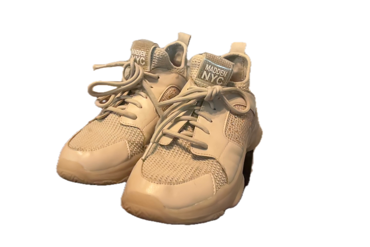 Madden Girl Women's Comfortable Stylish Shoes Size 7.5 Tan - Pre-Owned, Great Condition