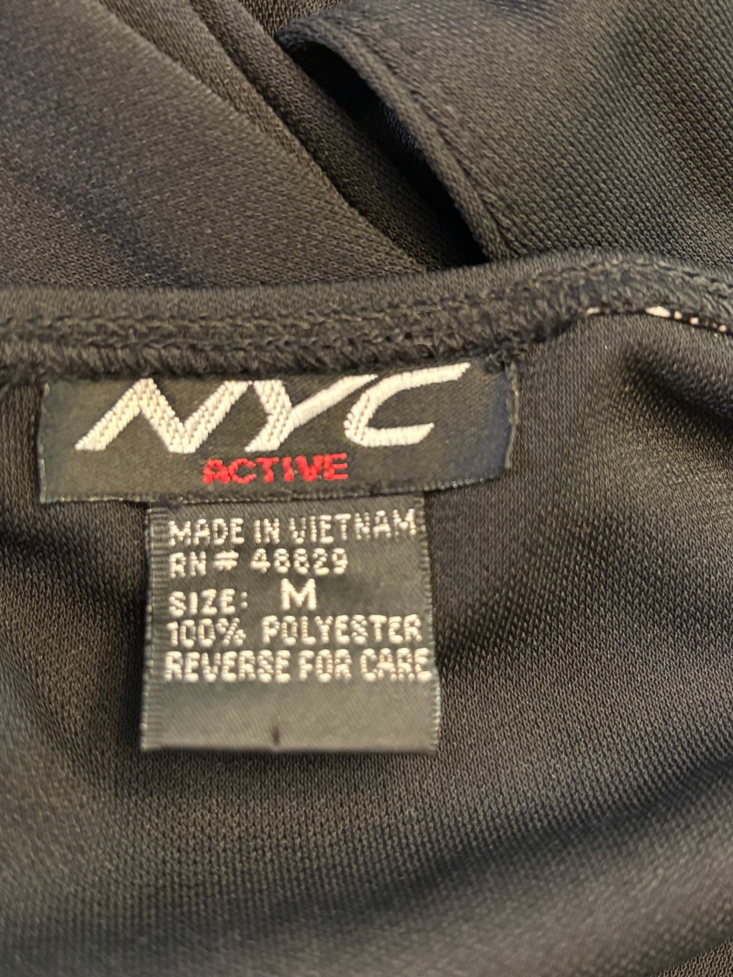NYC active, open back, dress, teens/women, size M, Black, gentle worn.
